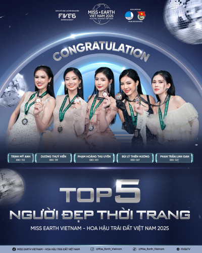 Dàn thí sinh Miss Earth Vietnam 2025 tỏa sáng tại phần thi phụ