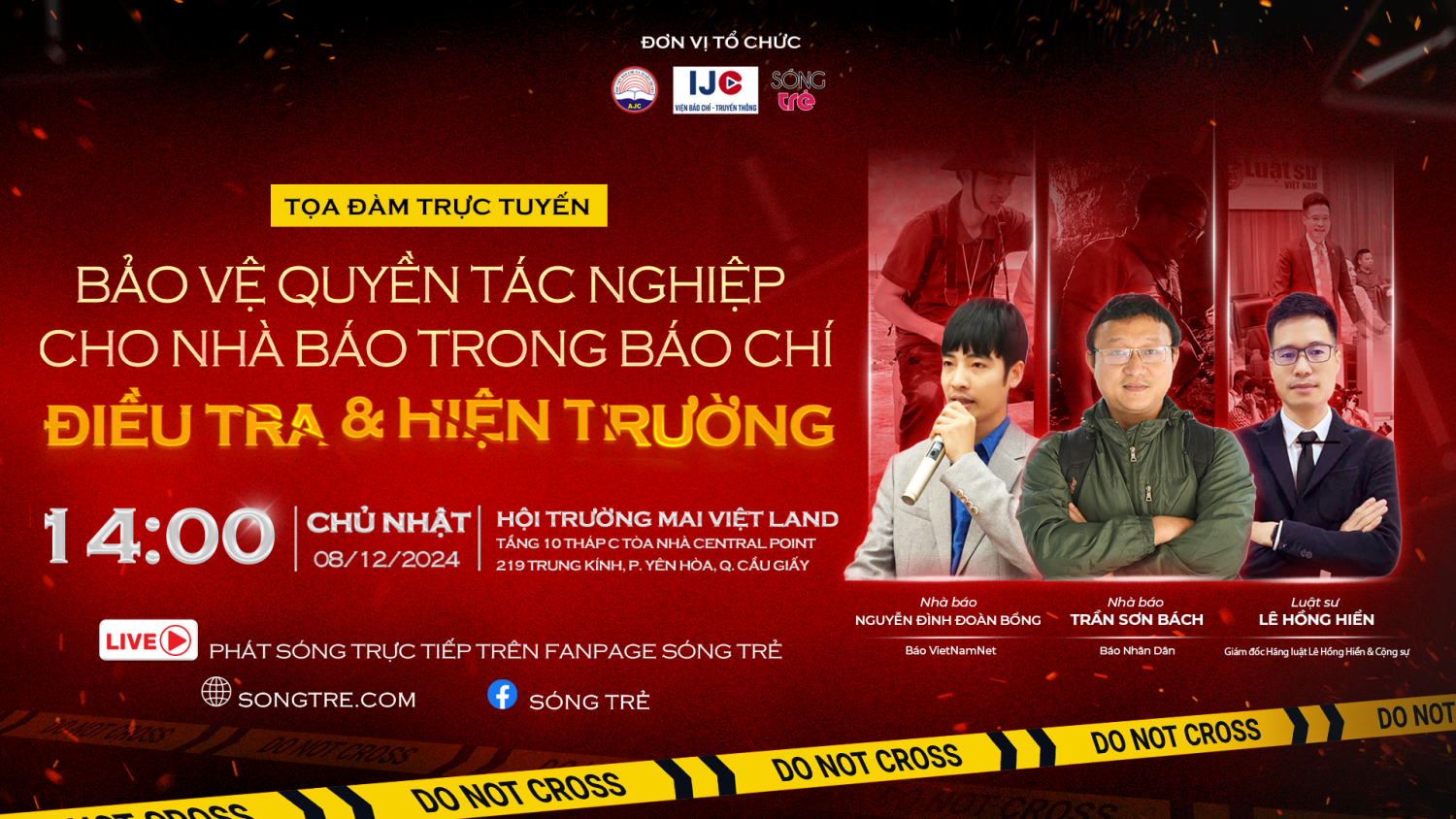Sinh viên Báo chí tổ chức tọa đàm về bảo vệ quyền nhà báo trong điều tra và hiện trường
